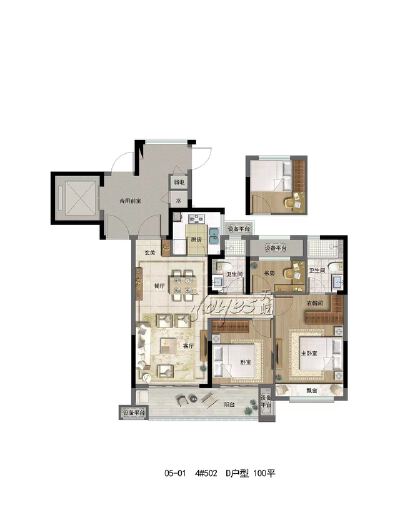 (莘塍)中梁峯荟之光璟润里3室2厅2卫145万89m²出售