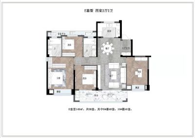 (安阳)新城吾悦广场1室1厅1卫104万54m²出售