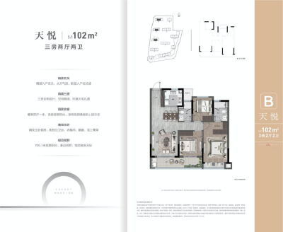 (瑞祥新区)三盛荣安国鸿大发璞悦2厅1卫102m²179万